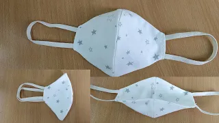 Как сшить маску без швейной машинки. DIY Face Mask No Sewing Machine.