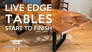Building Live Edge Tables! Start To Finish