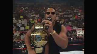 The Rock Says Stone Cold Steve Austin Is The Biggest Peace Of Texas Trash Walking Sunday Heat 3/7/99