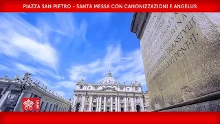 Papa Francesco - Piazza San Pietro - Santa Messa con Canonizzazioni e Angelus 2018-10-14