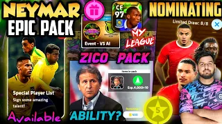 Epic Neymar & Zico Manager Pack Is Here🔥 | Ability? | New Nominating Cards | Drogba-My League