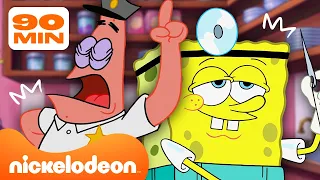 SpongeBob | Wszystkie Prace Sponge Boba i Patryka! 🧽⭐️ | Kompilacja 60+ Minut | Nickelodeon Polska