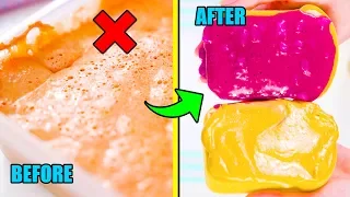 Turning My Old Slimes Into Food! SLIME MAKEOVER CHALLENGE