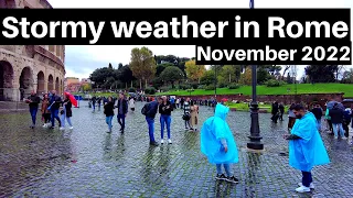 Rome Italy - This is how Rome looks during stormy weather.   Colosseum to Piazza Farnese