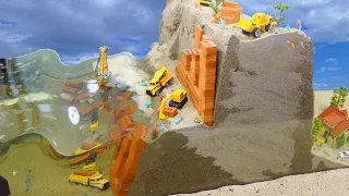 Dam Breach Experiment | Huge Unbreakable Sand Dam Construction In Danger by Tsunami And Flood