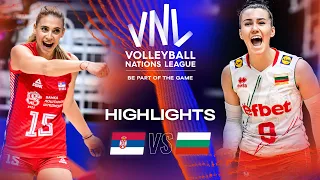 🇷🇸 SRB vs. 🇧🇬 BUL - Highlights Week 3 | Women's VNL 2023