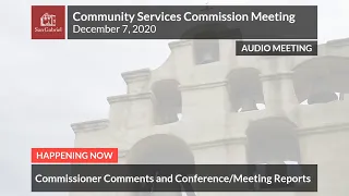 Community Services Commission - December 7, 2020 Meeting - City of San Gabriel