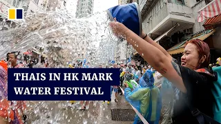 Water fights return to Hong Kong’s streets with first Songkran celebration since pandemic