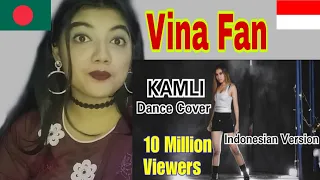 Foreigners React On KAMLI - COVER DANCE - PARODI VERSI INDONESIA || Vina Fan || DHOOM 3