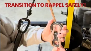 How to safely transition from a prusik to a figure 8 for rappel
