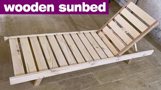 how to make a wooden sunbed?! | diy