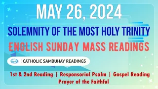 26 May 2024 English Sunday Mass Readings | Solemnity of the Most Holy Trinity (B)