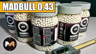 Белые тяжелые снайперские шары MADBULL 0.43, 0.40, 0.36 // White heavy sniper BBs