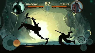 SHADOW Vs CYPHER 🔥 || AGGRESSIVE FIGHT || SHADOW FIGHT 2 || ANDROID GAMEPLAY