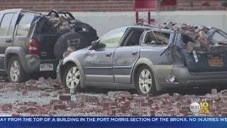 Bronx Building Collapse Crushes Several Cars