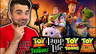 I WATCHED ALL OF THE TOY STORY FRANCHISE!! (Including Toy Story Toons Shorts Reactions)