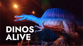 Dinos Alive Exhibit Los Angeles - Dinosaur Immersive Experience in Montebello - Visiting with Kids