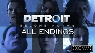 Detroit: Become Human ¦ 'Connor's Last Mission' ALL ENDINGS (PC,PS4) 60fps |【XCV//】