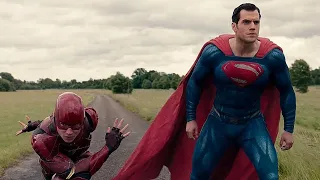 Liga da Justiça - Flash vs Superman apostando corrida (Dublado)