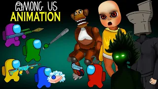 Among Us vs Poop Killer, CHIMPY CHIPPA'S, Baby in Yellow | 어몽어스 VS 좀비 애니메이션 | Among Us Animation