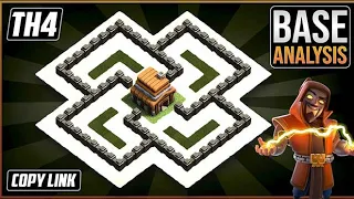 TOP NEW! TOWN HALL 4 (Th4) WAR BASE With Link | Th4 War Base Layout | clash of clans