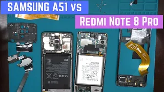 Samsung A51 vs Xiaomi Redmi Note 8 Pro - взгляд изнутри 👀 | Samsung A51 Teardown