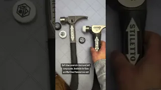 Stiletto titanium hammers Mini 14 and 10oz finish soft blow hammer covers
