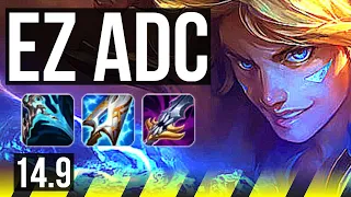 EZREAL & Thresh vs JINX & Rakan (ADC) | 65% winrate, 10/3/11, 45k DMG | EUW Grandmaster | 14.9