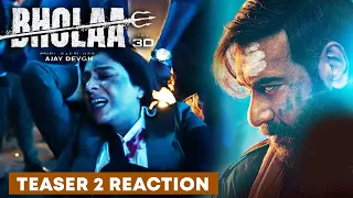 Bholaa Teaser 2 Reaction | Bholaa In 3D | Ajay Devgn | Tabu | 30th March 2023