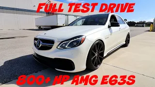 800+ HP MERCEDES AMG E63S BITURBO FULL REVIEW TEST DRIVE