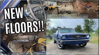 1965 Mustang Gets New Floor Pans!! *DIY*