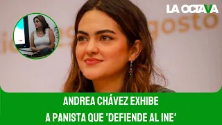 ANDREA CHÁVEZ EVIDENCIA  a PANISTA que DEFIENDE al INE PARA que NO la JUZGUEN POR ATROPELLAMIENTO