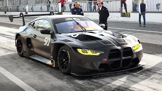 2022 BMW M4 GT3 in action: Sound, Accelerations & Downshifts at Monza Circuit!