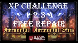 War Commander- IMMORTAL SINS [ XP CHALLENGE 1-2-3-4 ] FREE REPAIR