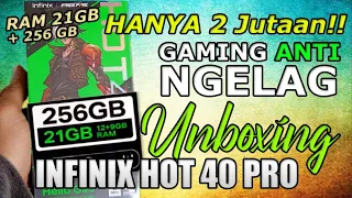 RAM 21GB !! HP Gaming Murah 2 Jutaan Anti Ngelag !! Unboxing Infinix Hot 40 Pro