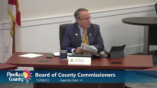 Board of County Commissioners Work Session/Agenda Briefing 12-8-22