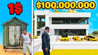 Casa de 1$ VS Casa de 100.000.000$ en GTA 5