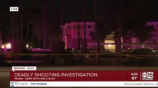 Man killed in shooting at apartments near 107th and Olive avenues, Peoria police say