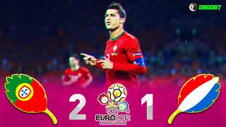 Portugal 2-1 Netherlands - EURO 2012 - Cristiano Ronaldo's Brace - Full HD