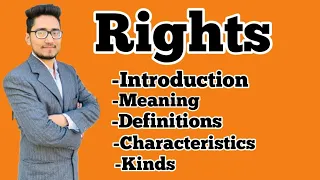 what is right, it's meaning, definitions, characteristics,kinds, #lawwithtwins,#indian_polity