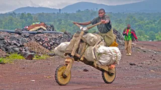 Как деревянные самокаты помогают выживать людям в Конго? Самодельные Чукуду.