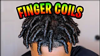 How to do Finger Coils for Black Men/Boys on Natural Hair !