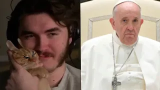 Jschlats cat fighting the pope for 38 Seconds