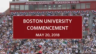 Boston University Commencement 2018