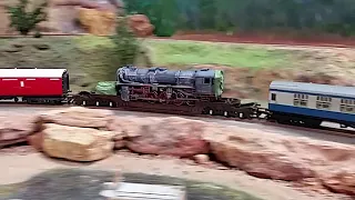 Class 25 with recovery coach, old steam loco and crew wagon