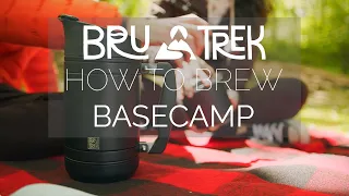 Brewing Camping French Press Coffee for the Whole Group with the BaseCamp by BruTrek