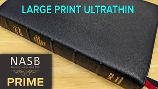NASB Prime Large Print Ultrathin (LPUT) Bible Review - Black Goatskin Cover