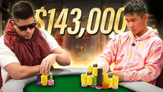 $143,000 POT and I'm ALL-IN w/ ACES FULL! | Rampage Poker Vlog
