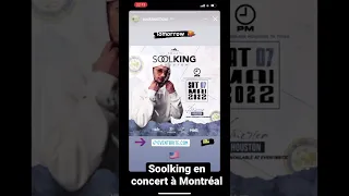 Soolking en concert à Montréal