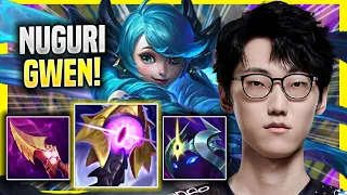 NUGURI IS READY FOR GWEN! - Nuguri Plays Gwen TOP vs Fiora! | Season 2022